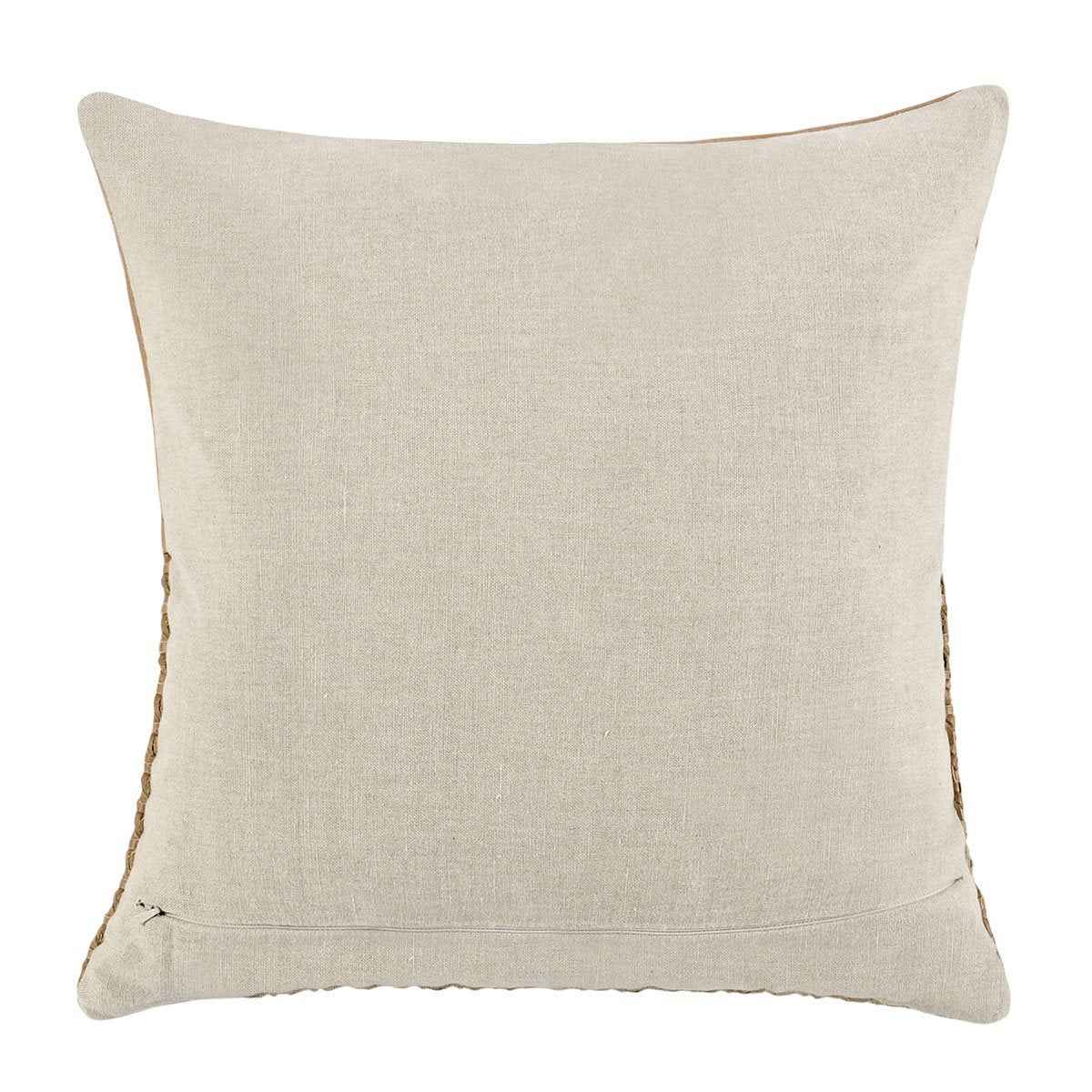 TL Toscano Chestnut Brown Leather Multiple Sizes Throw Pillow (Set of 2) by Classic Home at Eve Furniture