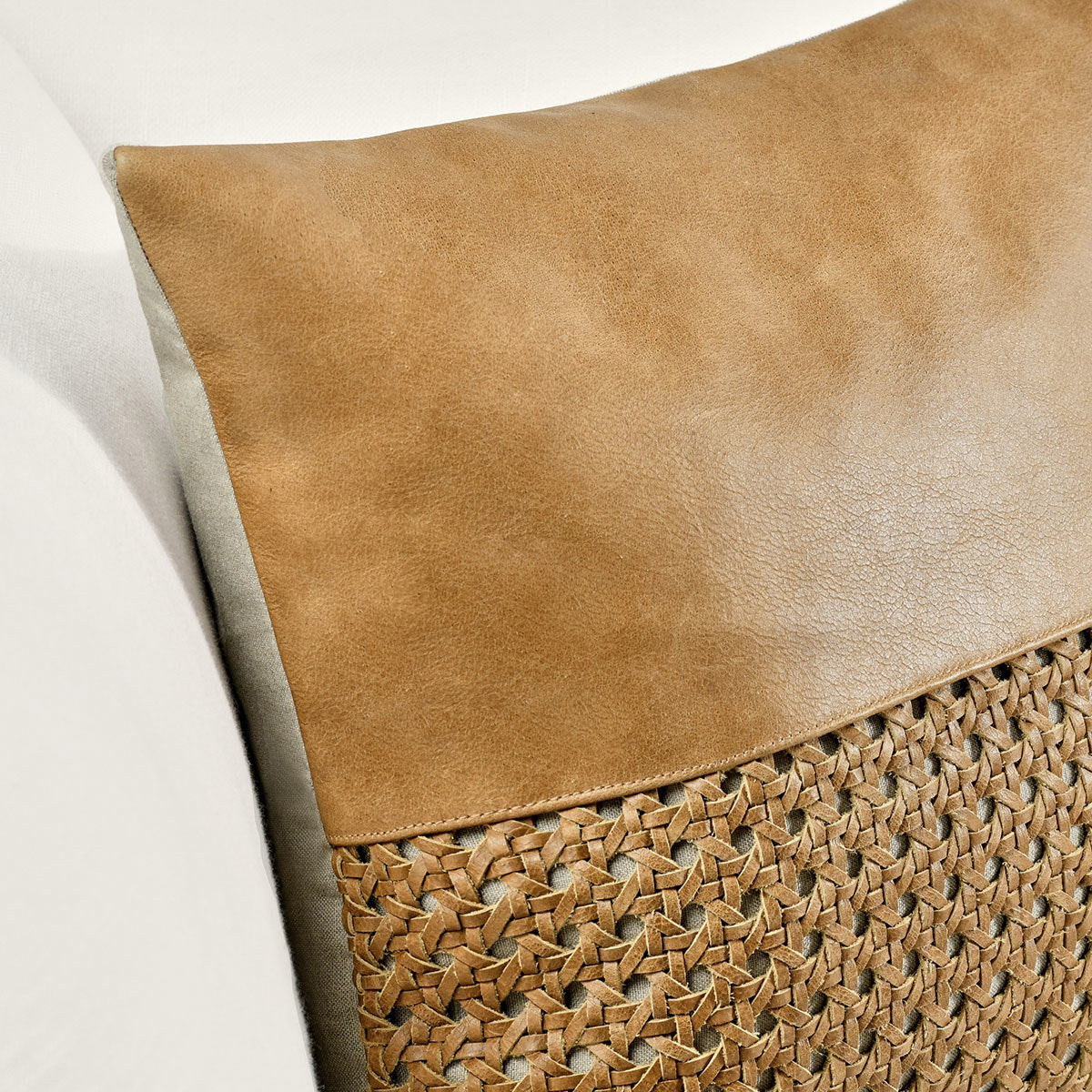 TL Toscano Chestnut Brown Leather Multiple Sizes Throw Pillow (Set of 2) by Classic Home at Eve Furniture