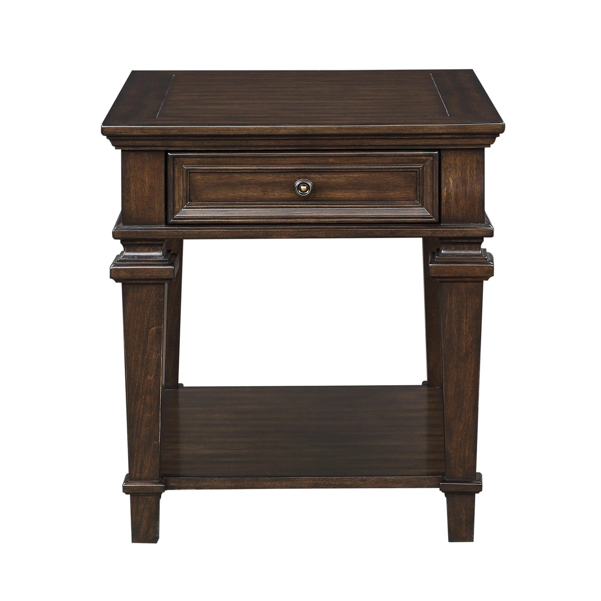 Tobias Espresso End Table by Homelegance at Eve Furniture