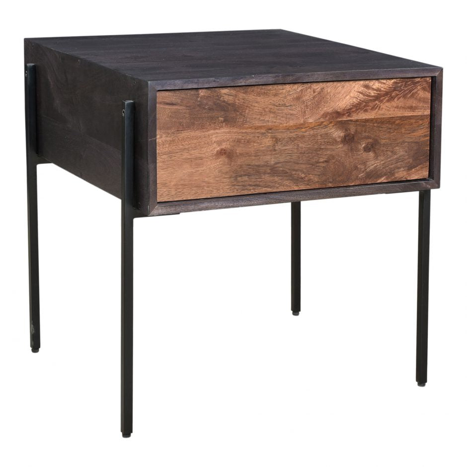 Tobin Side Table - Light Brown by Moe's Home at Eve Furniture