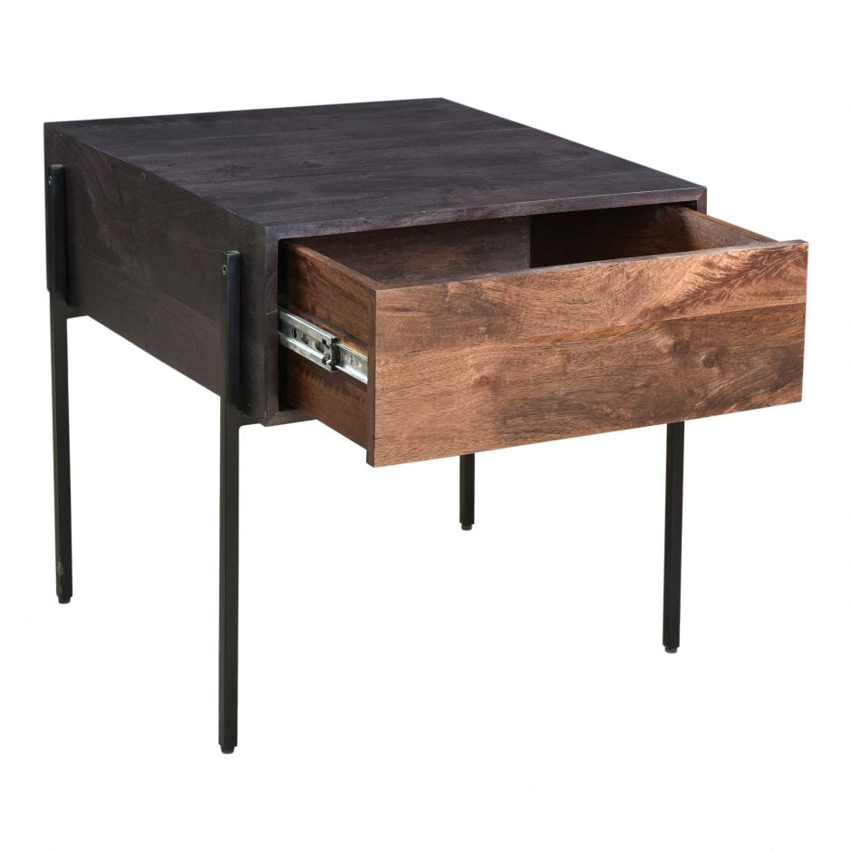 Tobin Side Table - Light Brown by Moe's Home at Eve Furniture