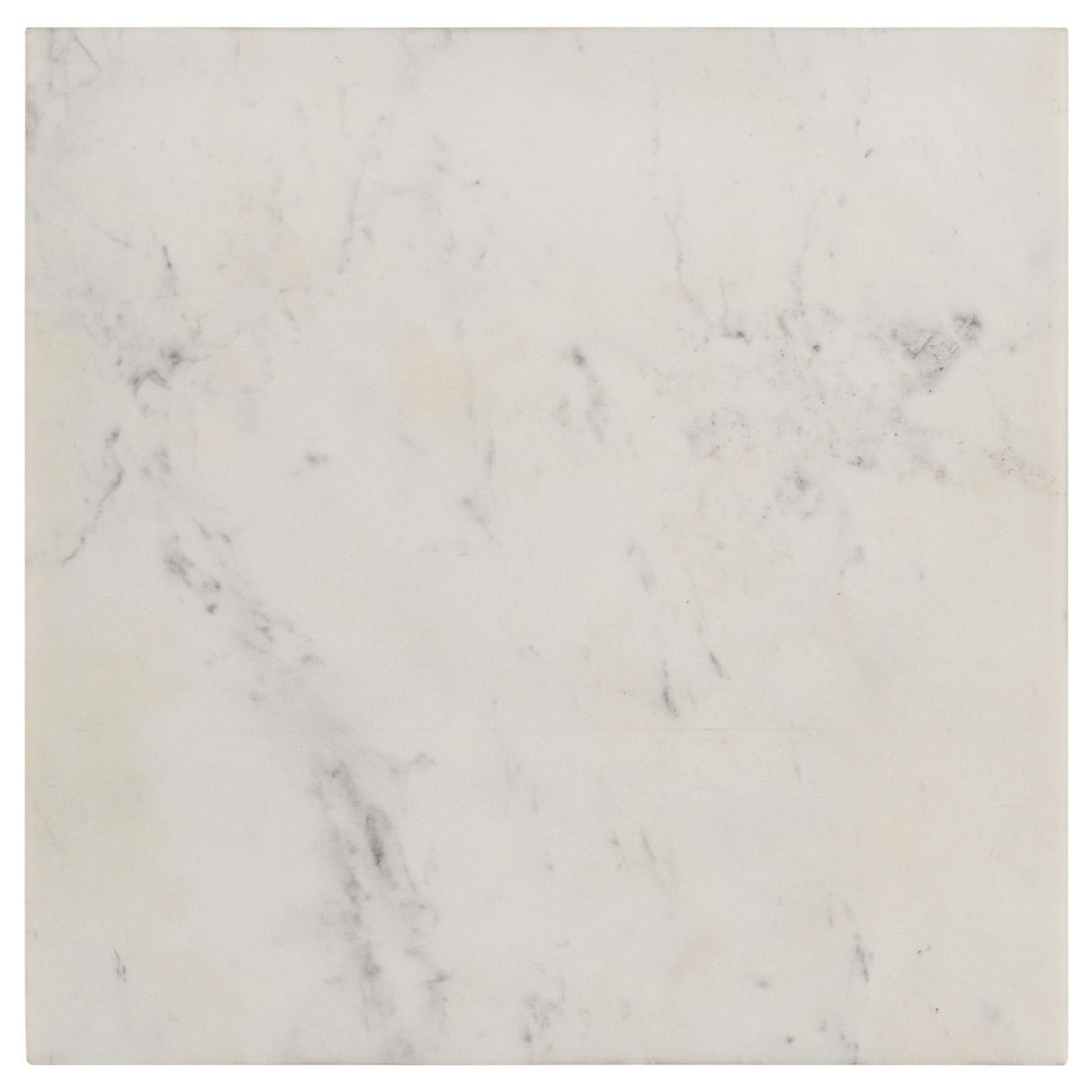 Tobin White and Black Square Marble Top End Table by Coaster at Eve Furniture