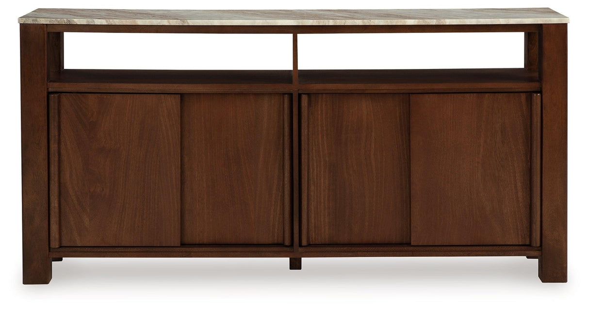 Tobinville Dark Brown Accent Cabinet by Ashley at Eve Furniture
