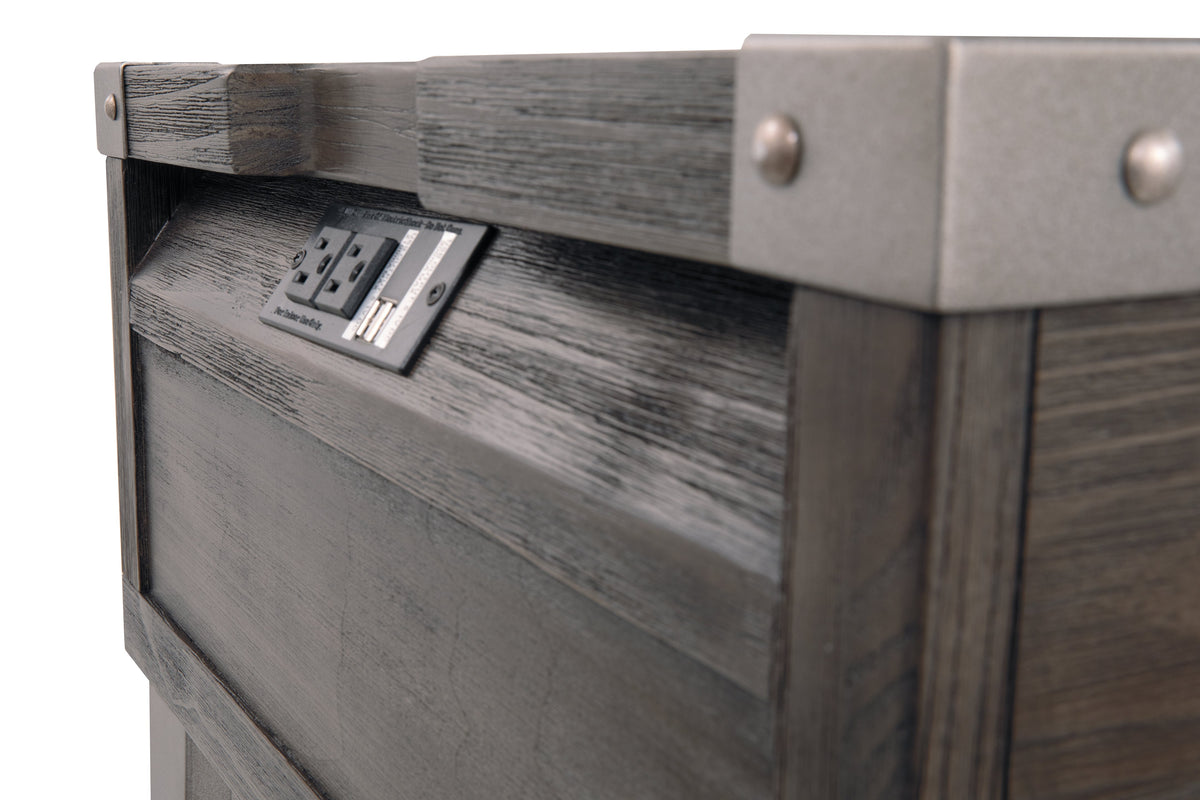 Todoe Coffee Table with 1 End Table in Dark Gray by Ashley at Eve Furniture