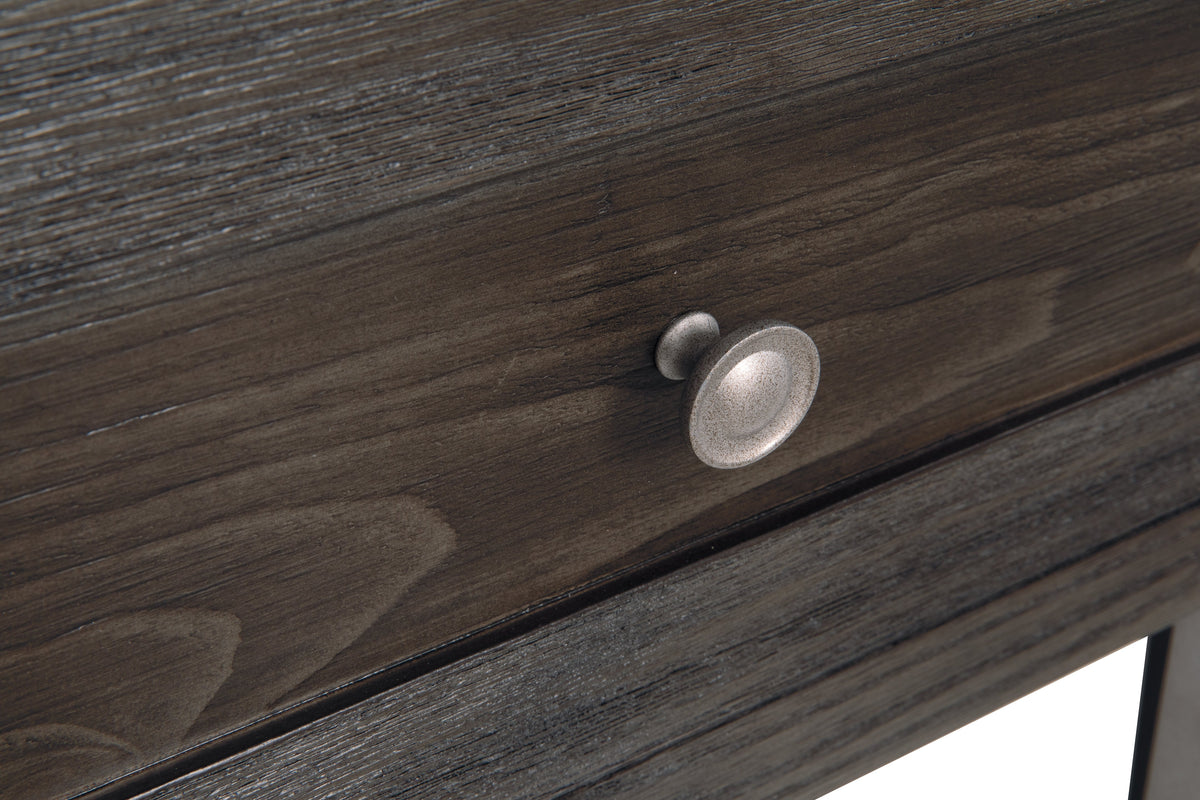 Todoe Coffee Table with 2 End Tables in Dark Gray by Ashley at Eve Furniture