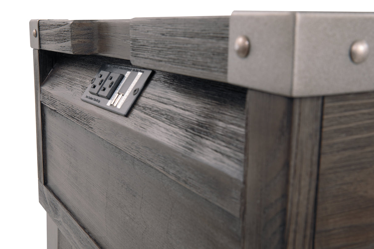 Todoe Coffee Table with 2 End Tables in Dark Gray by Ashley at Eve Furniture