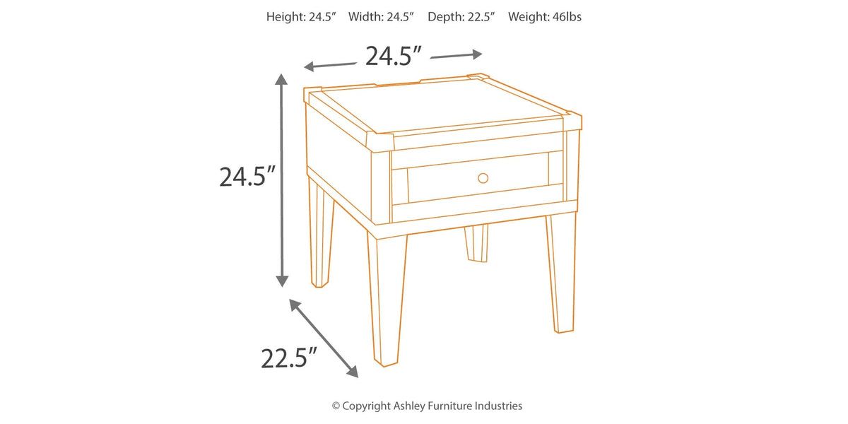 Todoe Coffee Table with 2 End Tables in Dark Gray by Ashley at Eve Furniture