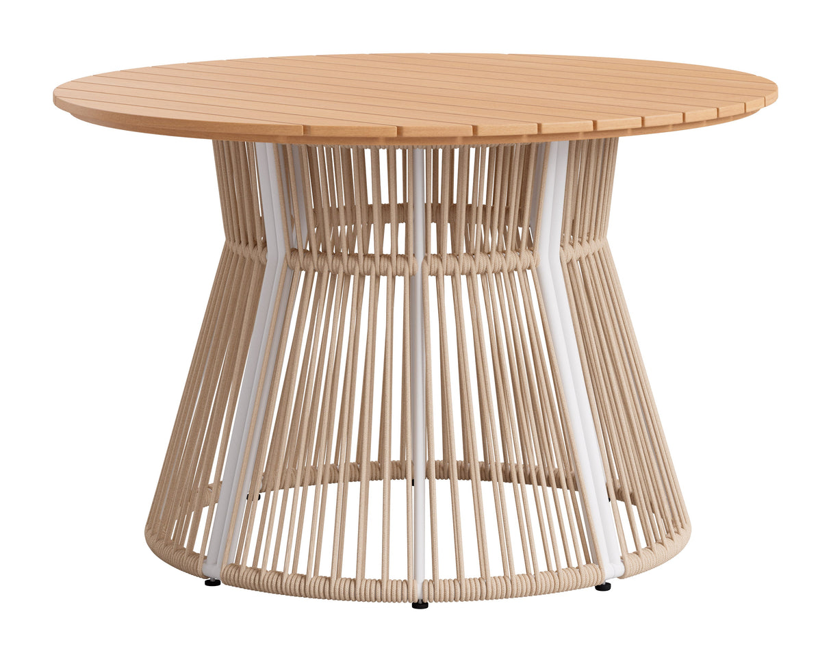 Toge Natural Outdoor Dining Table by Zuomod at Eve Furniture