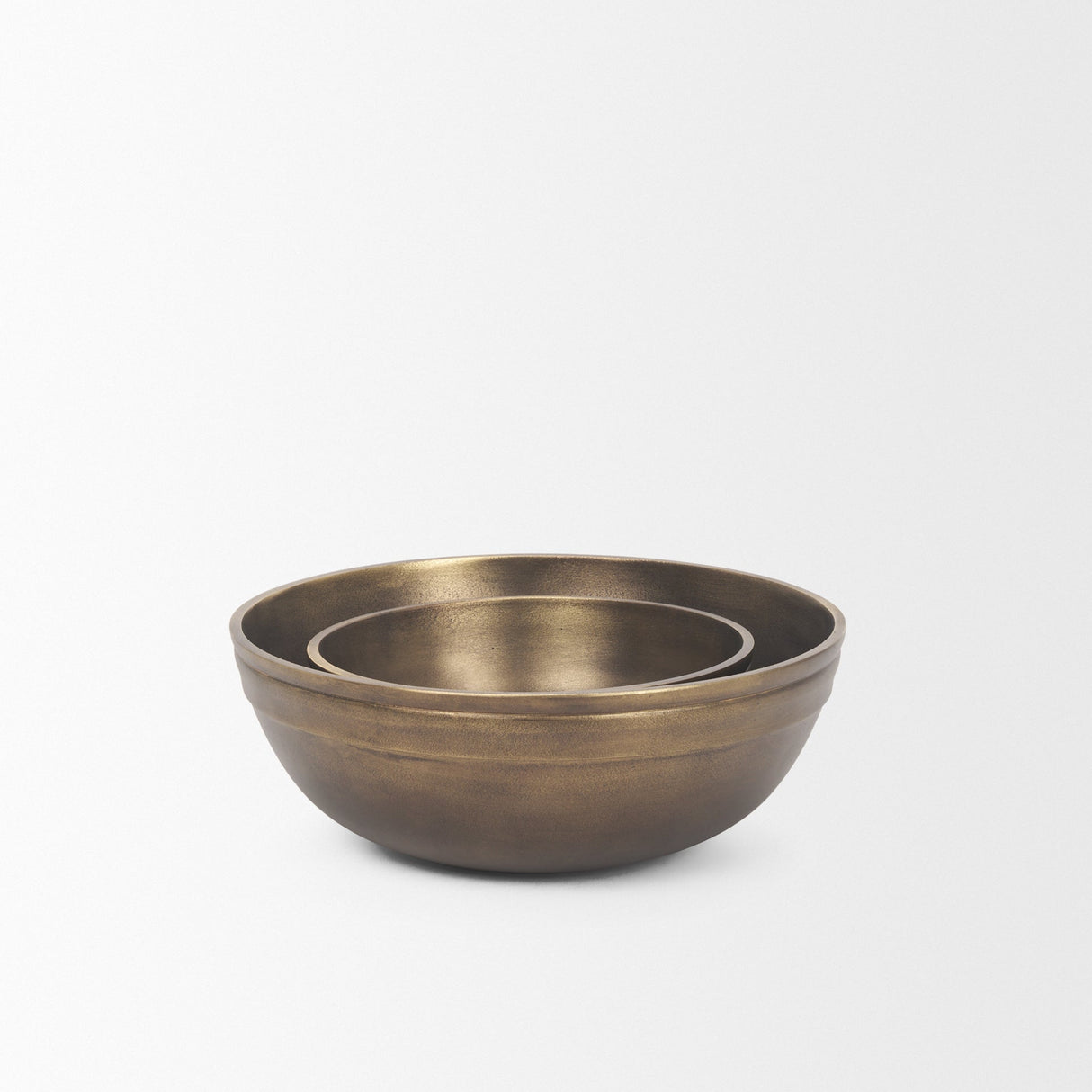 Tomiko Decorative Brass Finished Cast Aluminum Round Bowls by Mercana at Eve Furniture