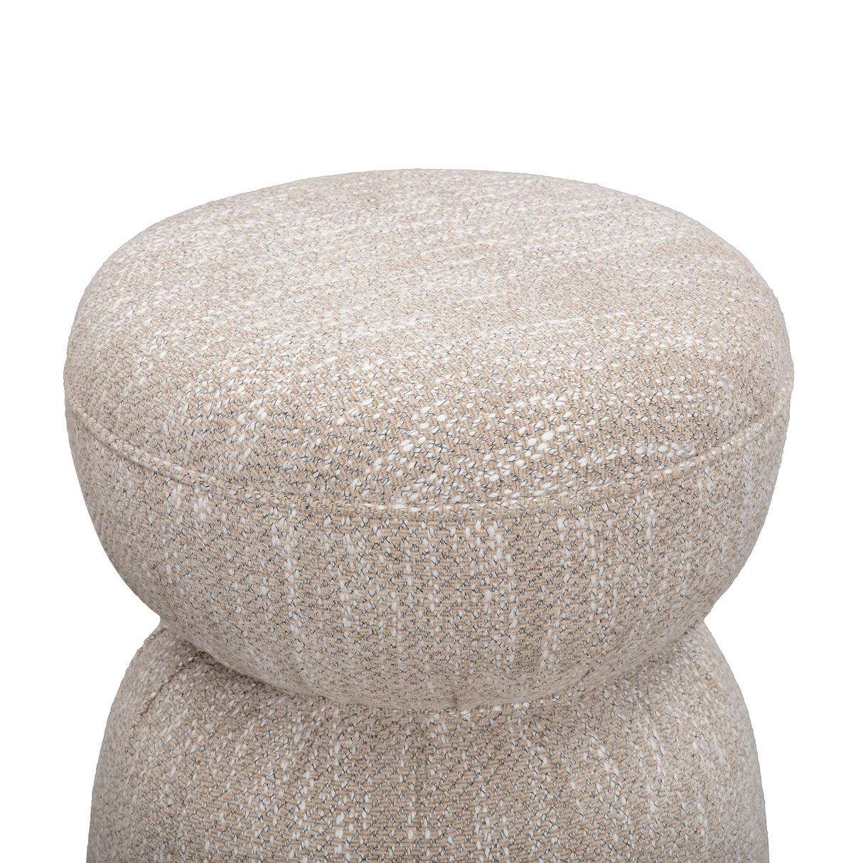 Tomlin Ruched Performance Fabric Game Ottoman by TOV Furniture at Eve Furniture