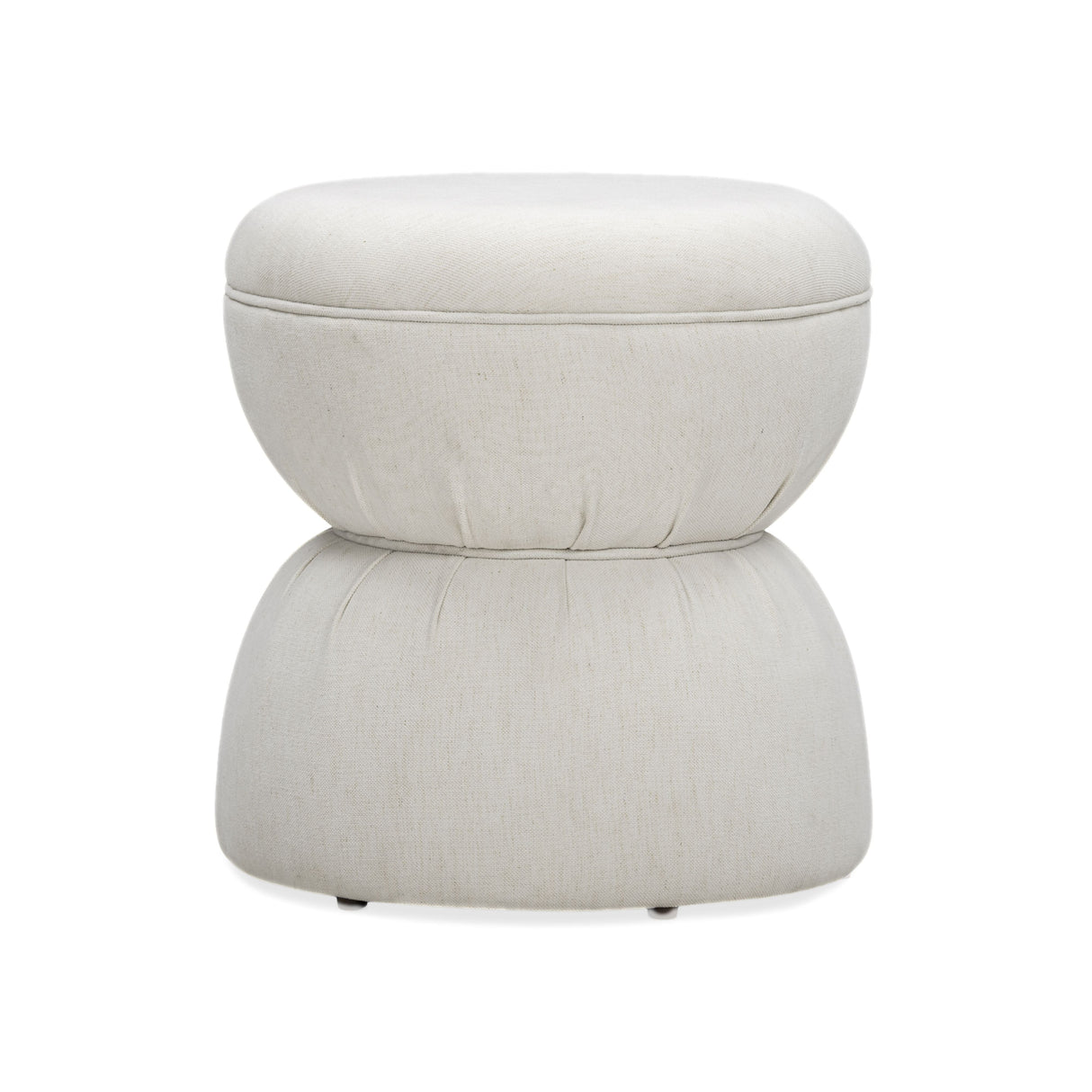 Tomlin Ruched Performance Fabric Game Ottoman by TOV Furniture at Eve Furniture