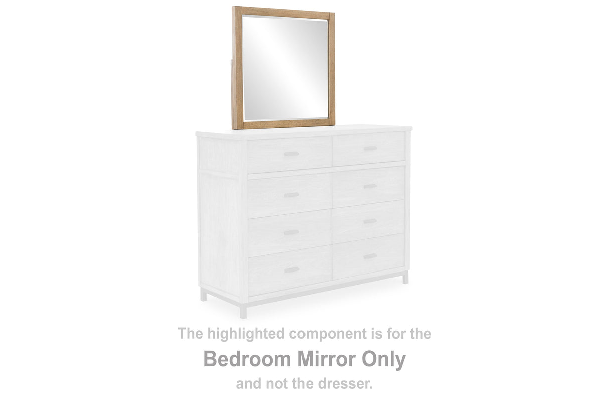 Tomtyn Light Brown Bedroom Mirror by Ashley at Eve Furniture