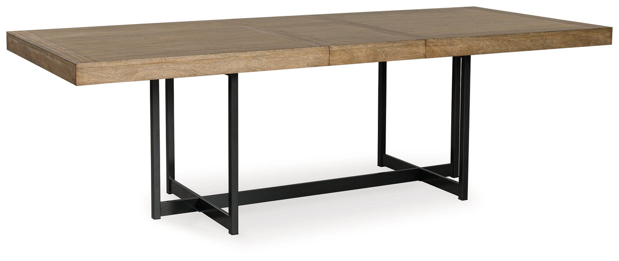 Tomtyn Light Brown Dining Table and 8 Chairs by Ashley at Eve Furniture