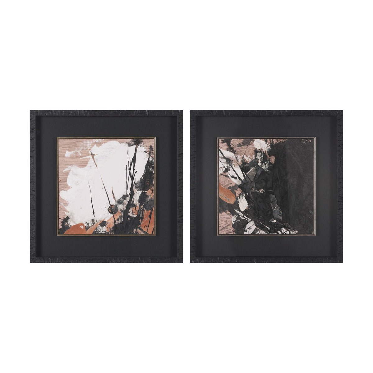 Tones of Sienna I (Set 2) by Mercana Studio Hand-Embellished Framed Artwork Matted under Glass by Mercana at Eve Furniture