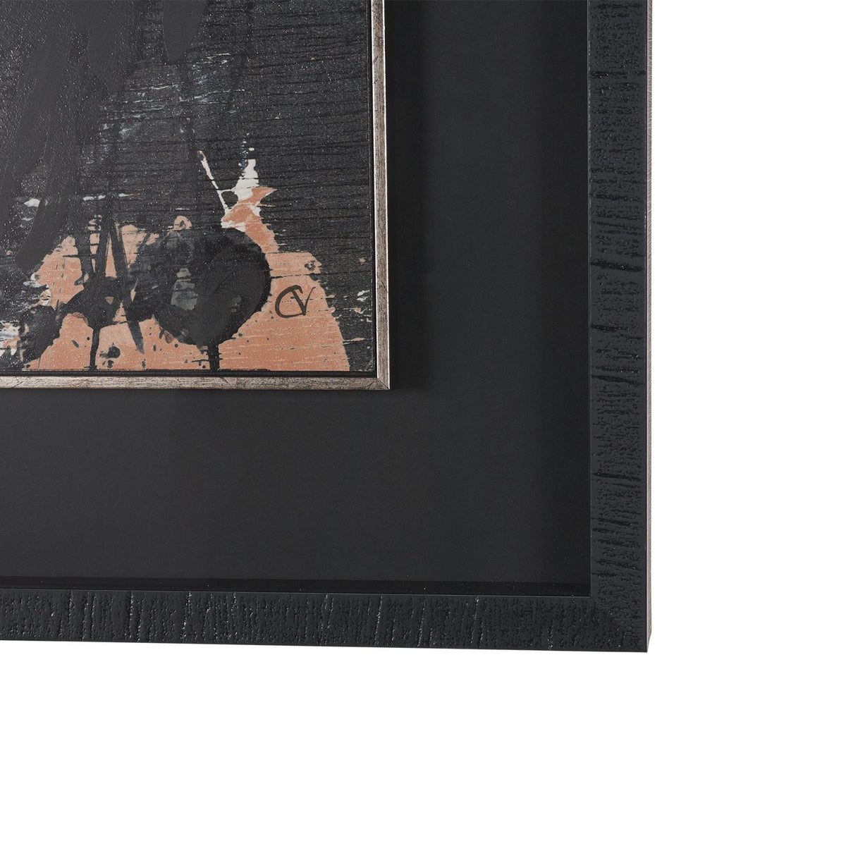 Tones of Sienna II (Set of 2) by Mercana Studio Hand-Embellished Framed Artwork Matted under Glass by Mercana at Eve Furniture