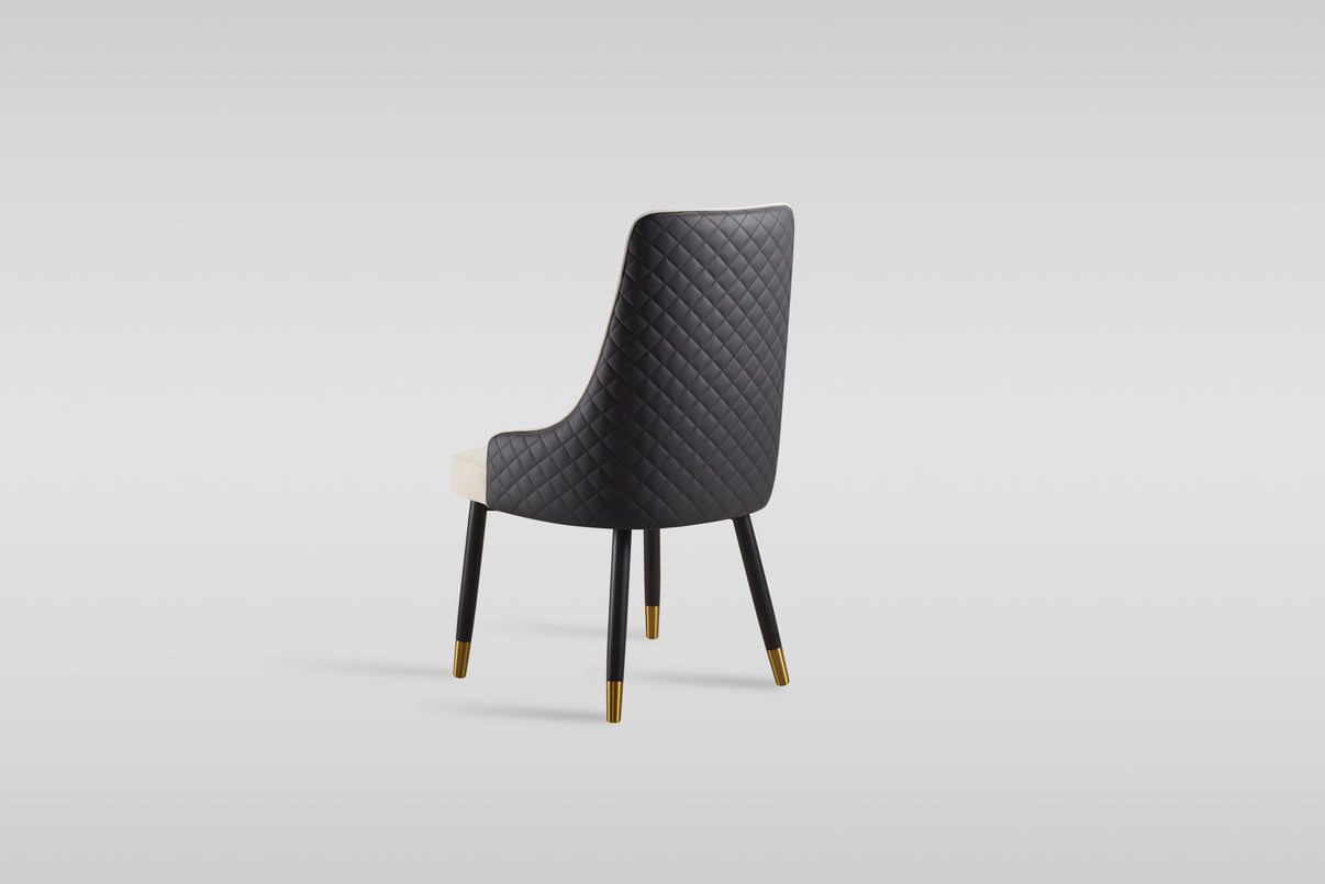 Toni (Beige/Black) Dining Chair by New Era Innovations at Eve Furniture