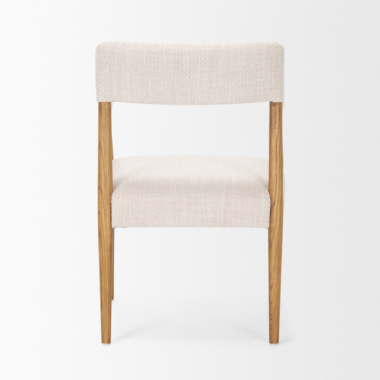 Toni Light Brown Nettlewood w/Cream Heathered Performance Fabric Dining Chair by Mercana at Eve Furniture