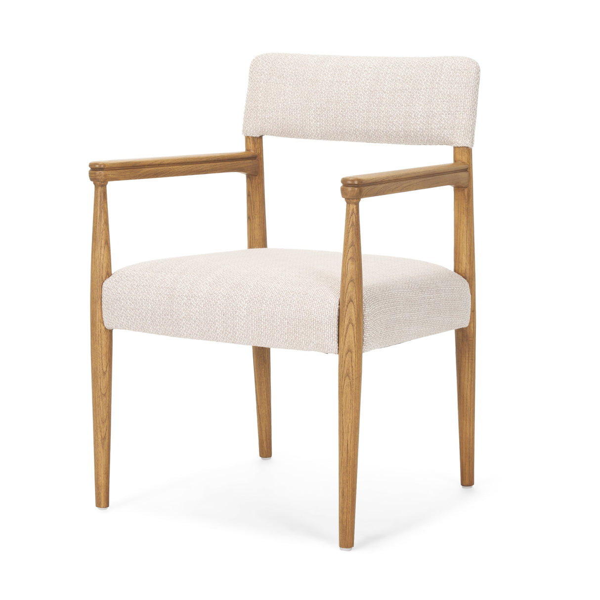 Toni Light Brown Nettlewood w/Cream Heathered Performance Fabric Dining Chair by Mercana at Eve Furniture