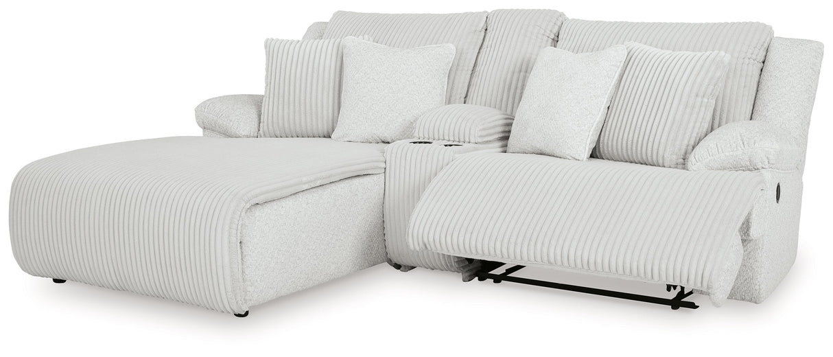 Top Tier Alloy 3-Piece Reclining Sectional with LAF Chaise by Ashley at Eve Furniture