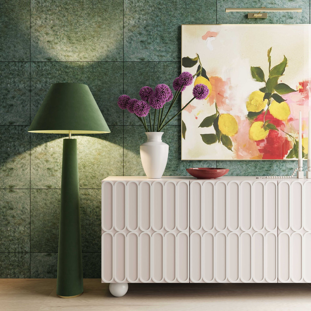 Tori Motif Taupe Buffet by TOV Furniture at Eve Furniture