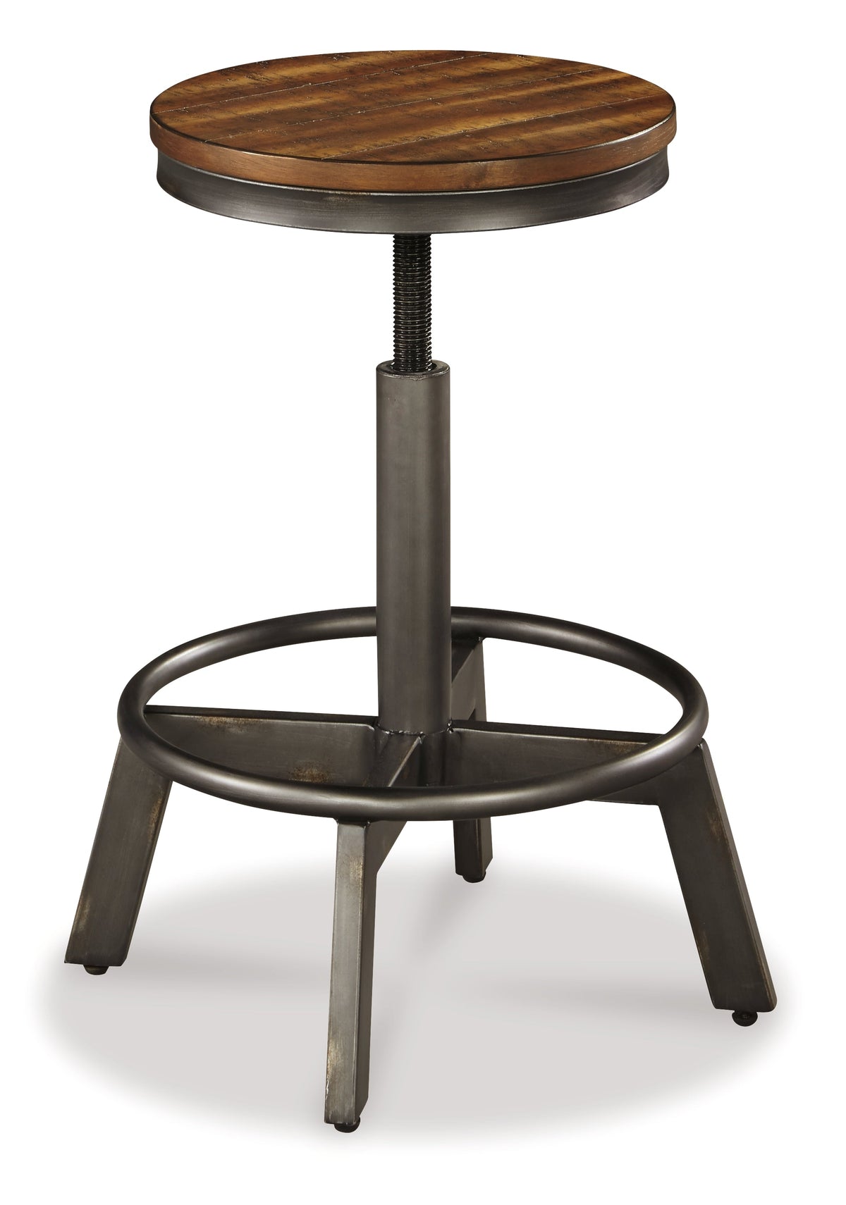 Torjin Brown/Gray Counter Height Dining Table with 4 Barstools by Ashley at Eve Furniture
