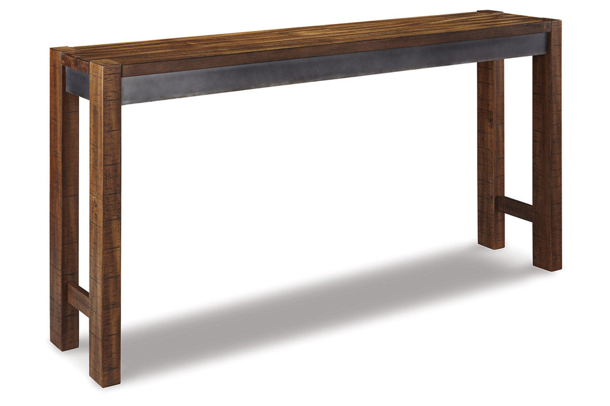 Torjin Brown/Gray Counter Height Dining Table with 4 Barstools by Ashley at Eve Furniture