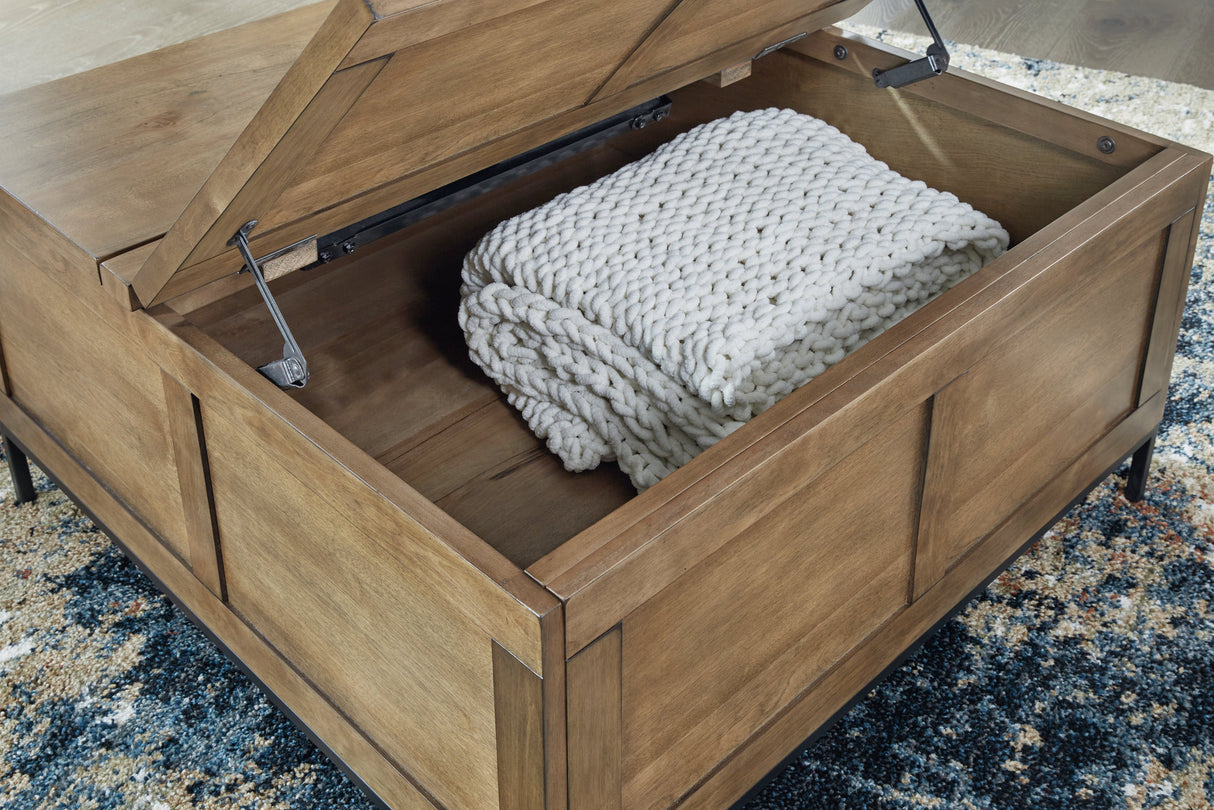 Torlanta Coffee Table with 2 End Tables in Brown by Ashley at Eve Furniture