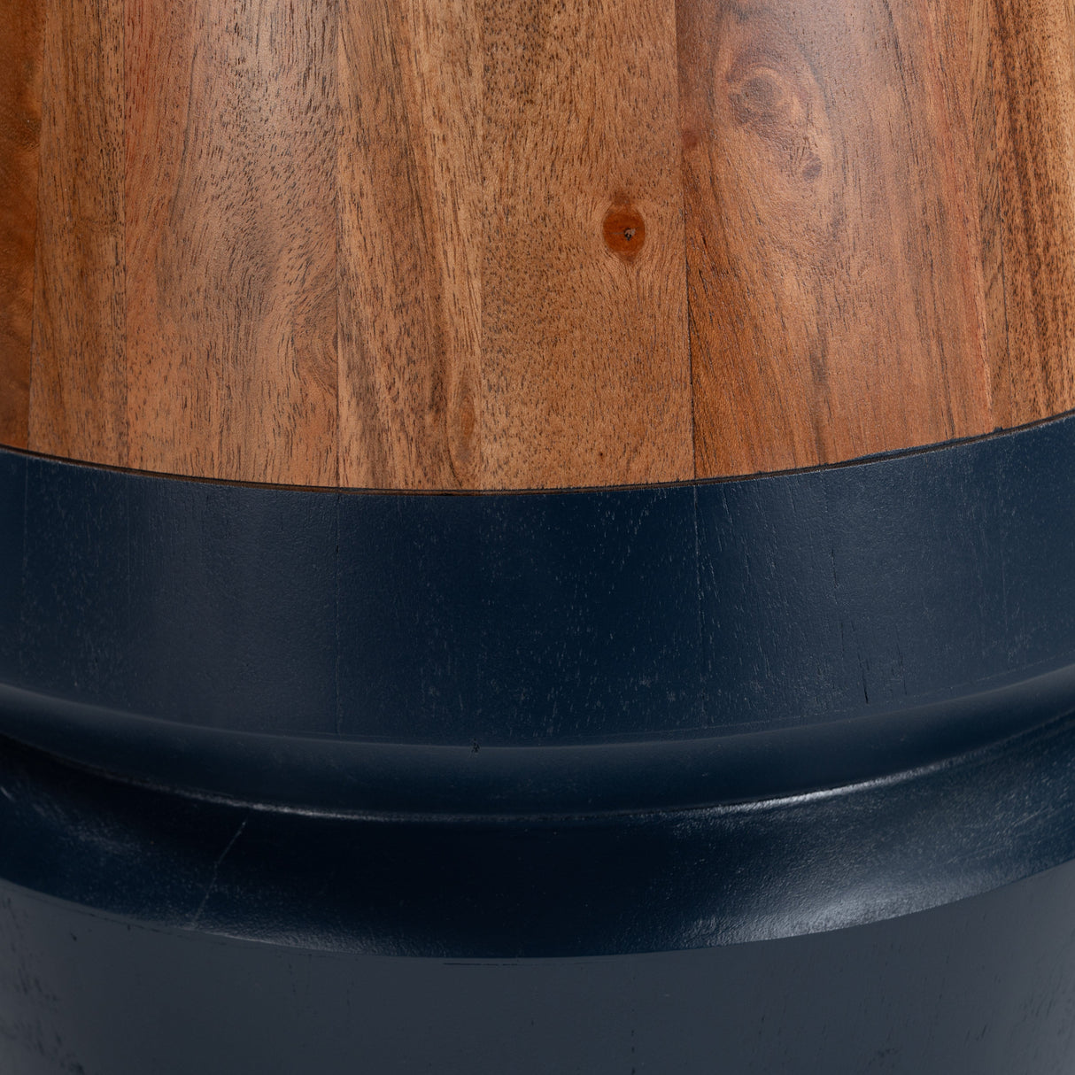 Tornos Walnut & Deep Blue Side Table by Zuomod at Eve Furniture