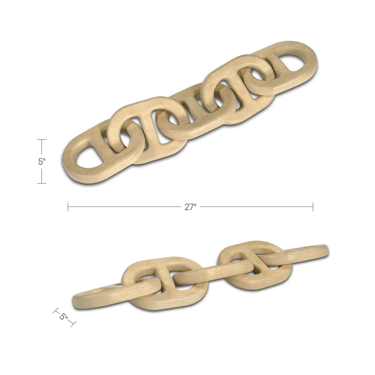 Toro Natural Decorative Wooden Chain by Moe's Home at Eve Furniture