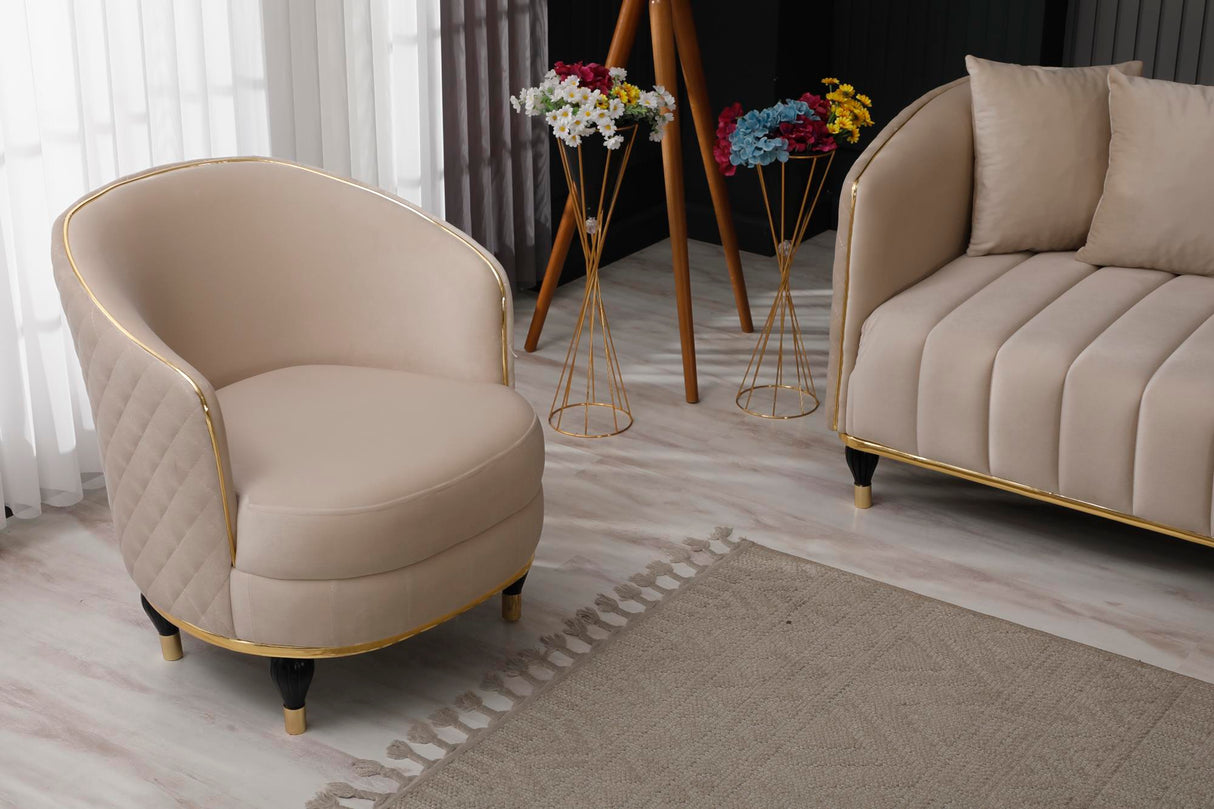Toronto Chair Cream by Furnia at Eve Furniture