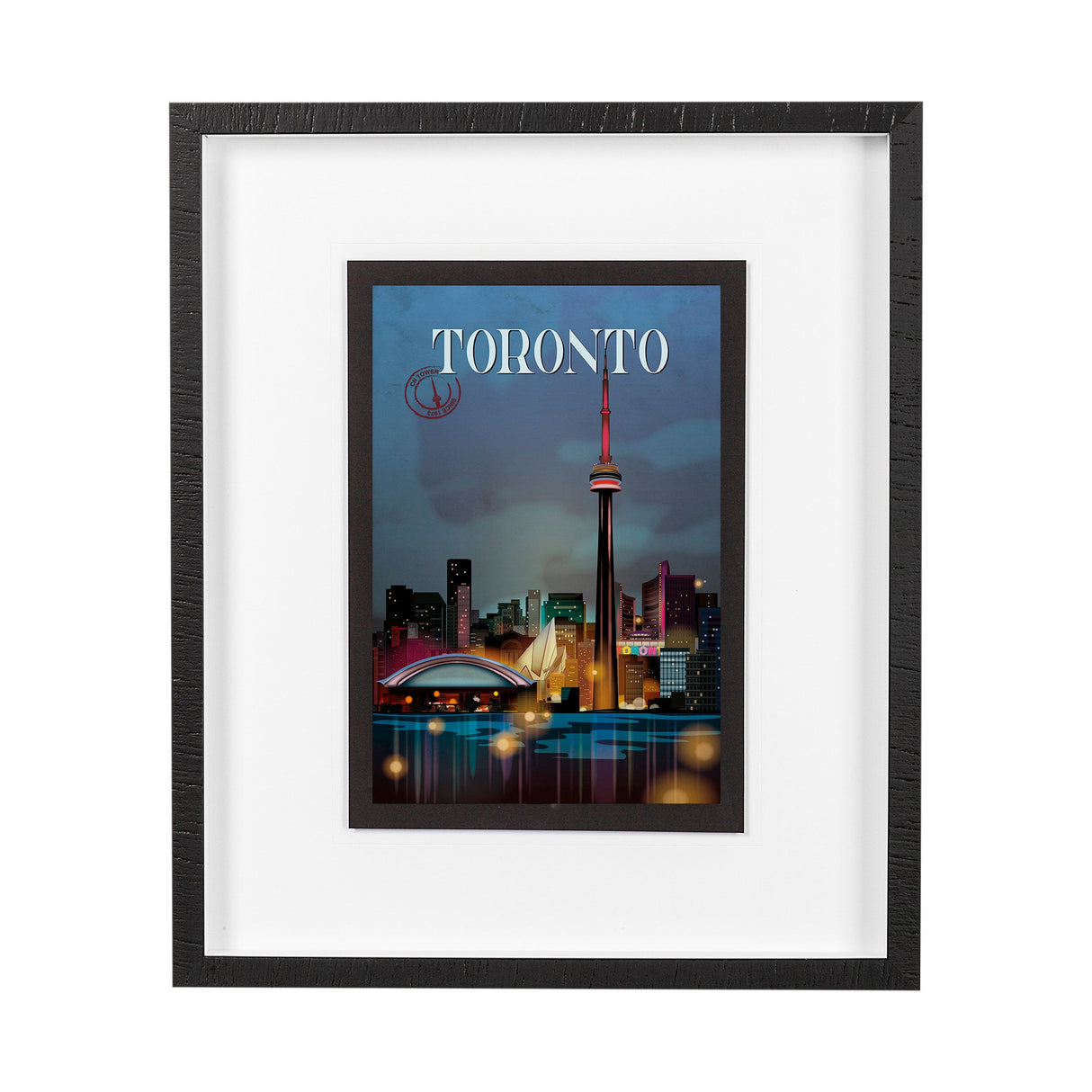 Toronto Go Canada (M) by Mercana Studio a Framed Art Print Matted under Glass by Mercana at Eve Furniture