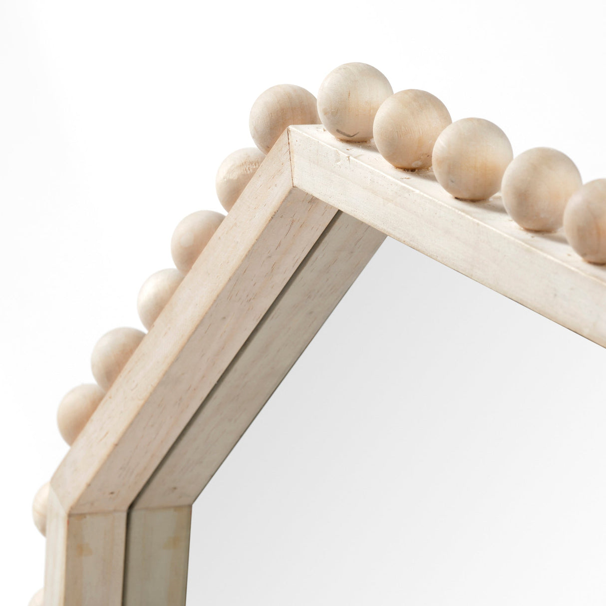 Torquay Natural Wood Octagon Frame Mirror by Mercana at Eve Furniture