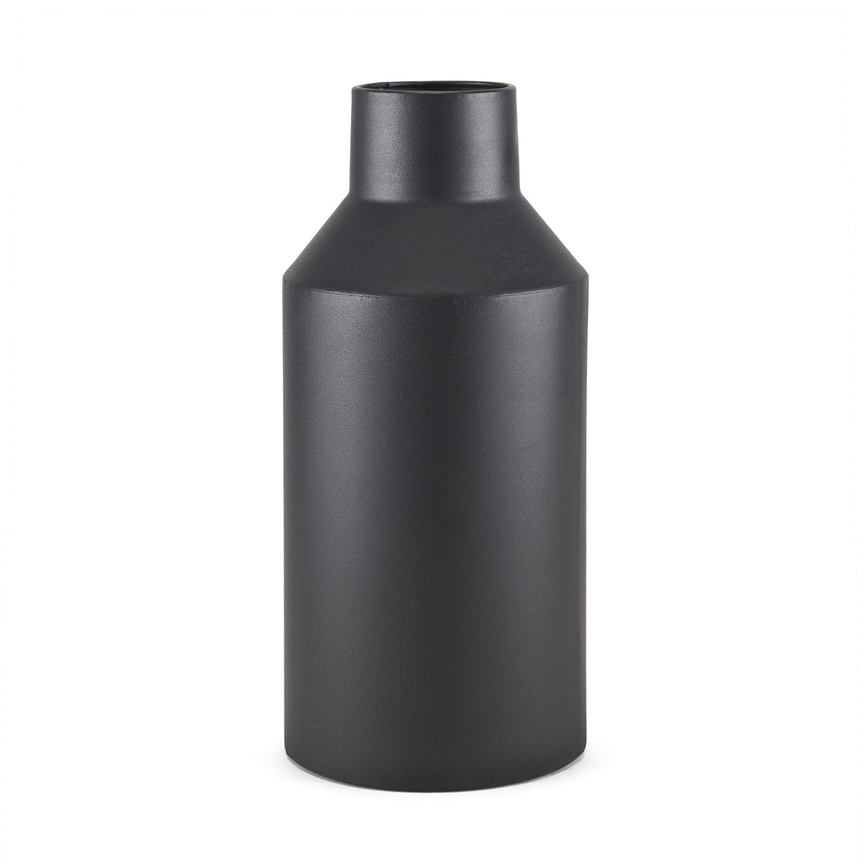 Tosca Tall Matte Black Metal Vase by Mercana at Eve Furniture