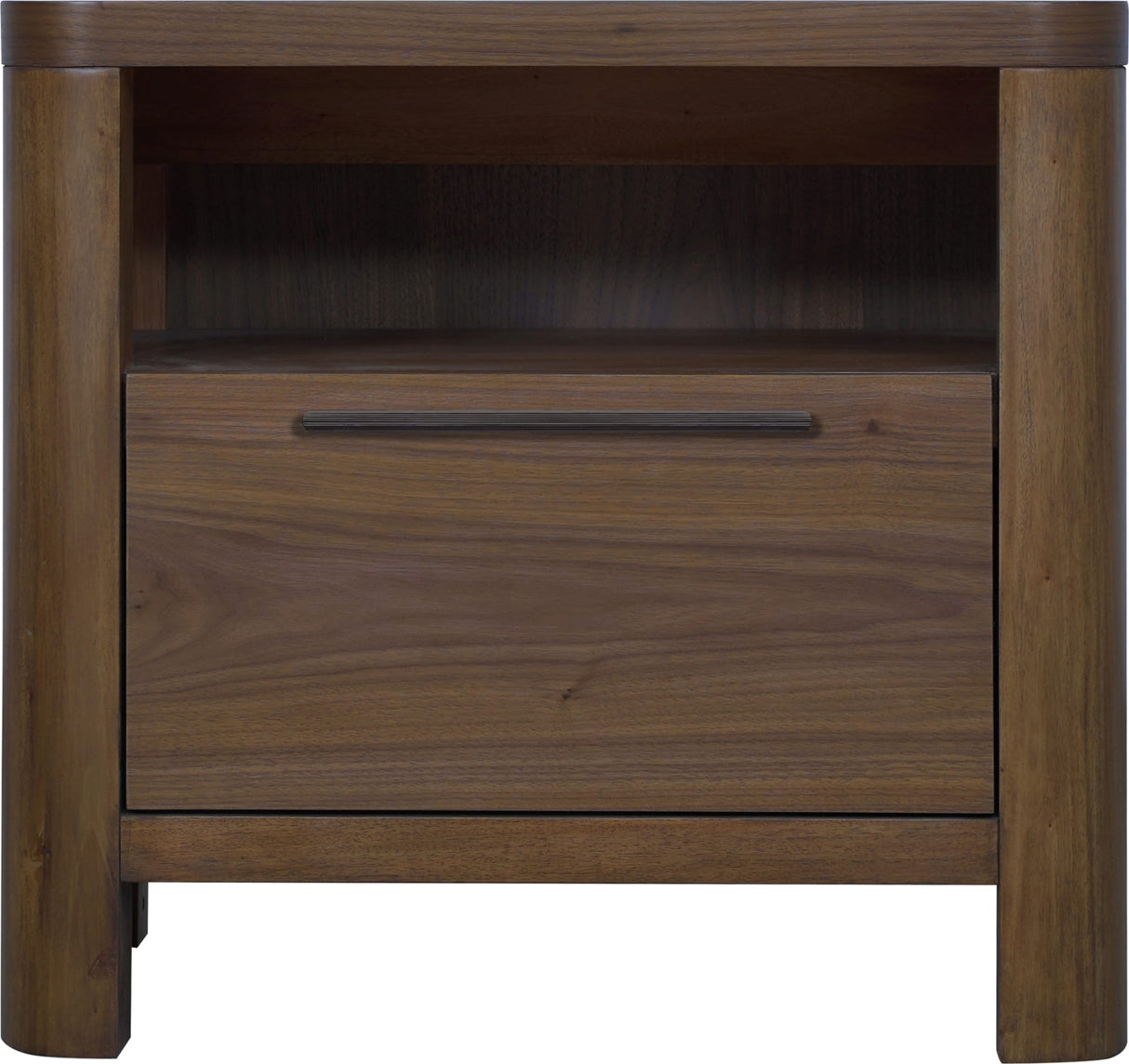 Totes English Walnut One Drawer Nightstand by Modus Furniture at Eve Furniture