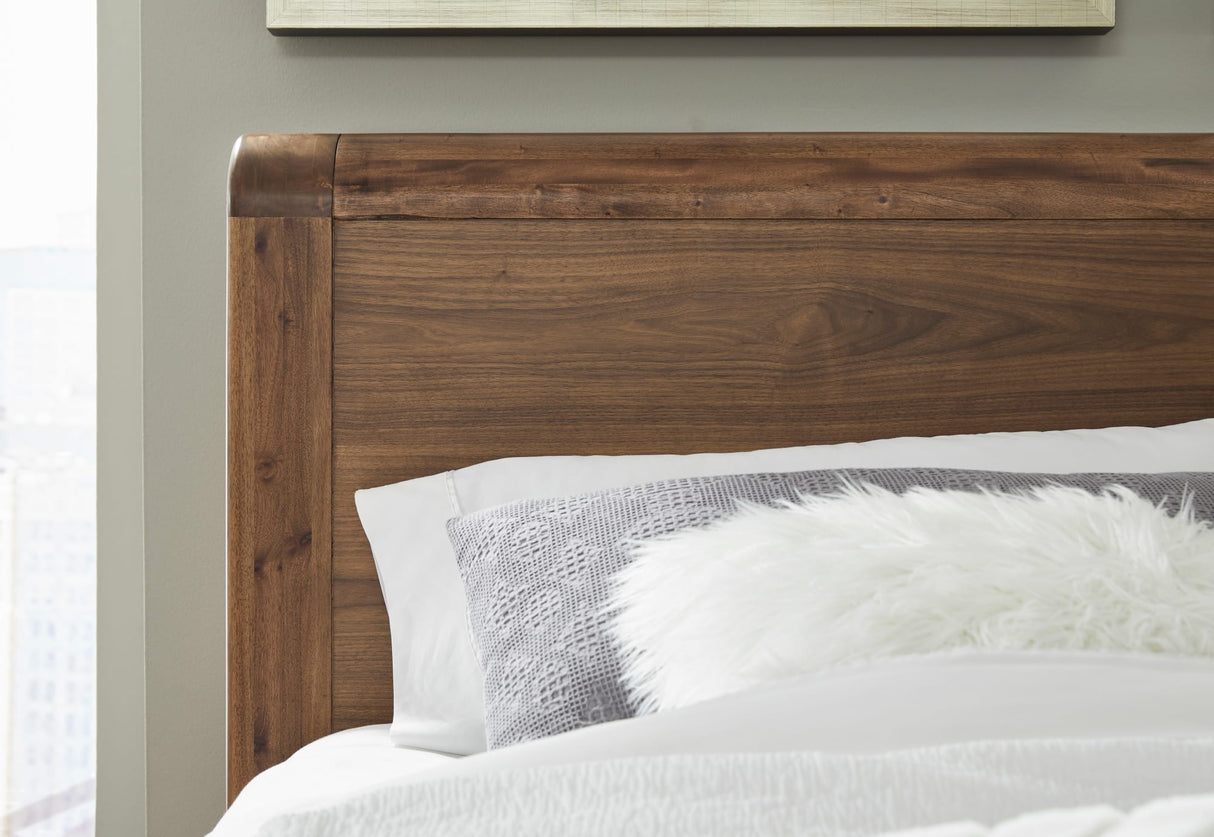 Totes English Walnut Queen Platform Bed by Modus Furniture at Eve Furniture