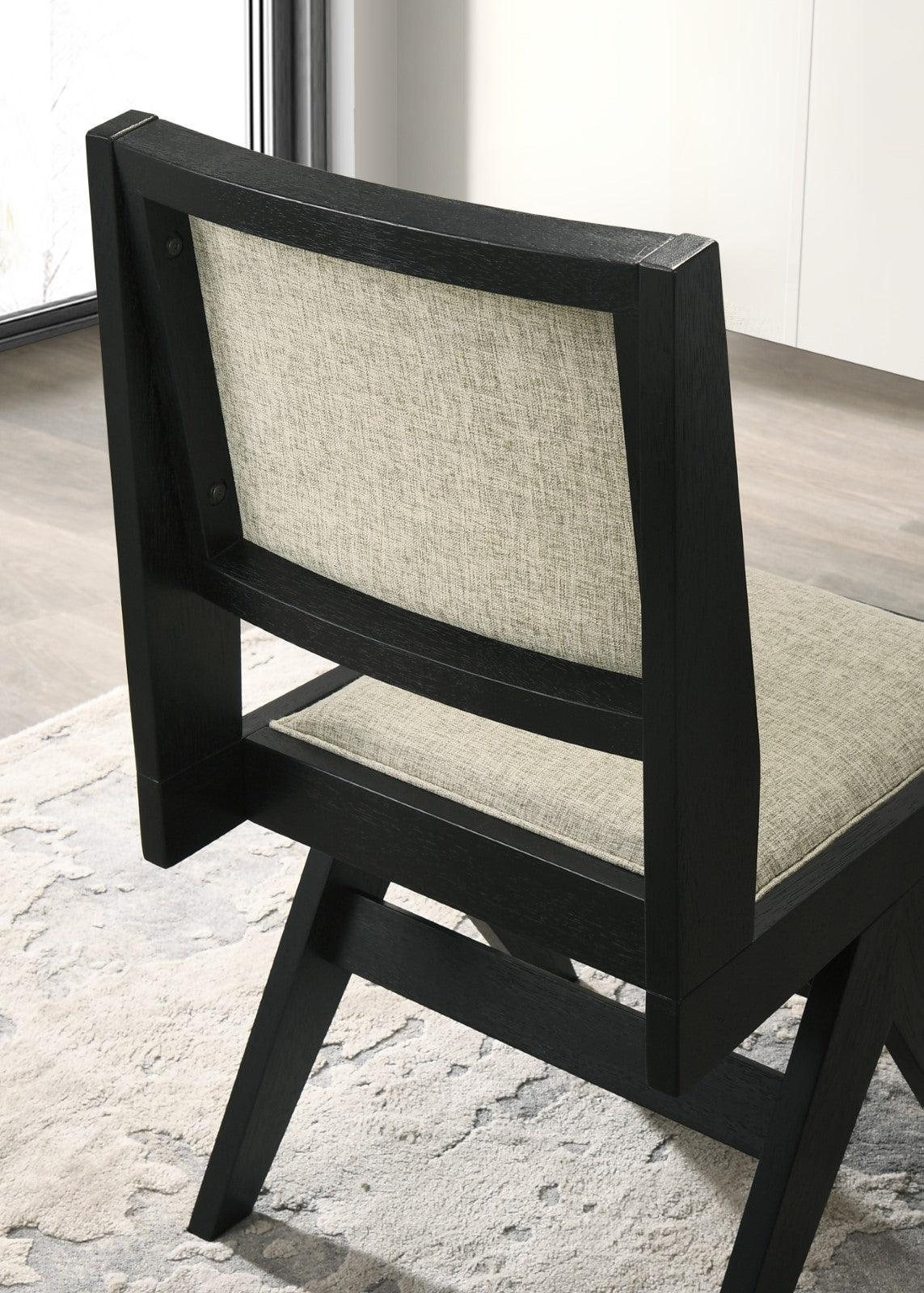 Tottenham Black Side Chair by Furniture of America at Eve Furniture