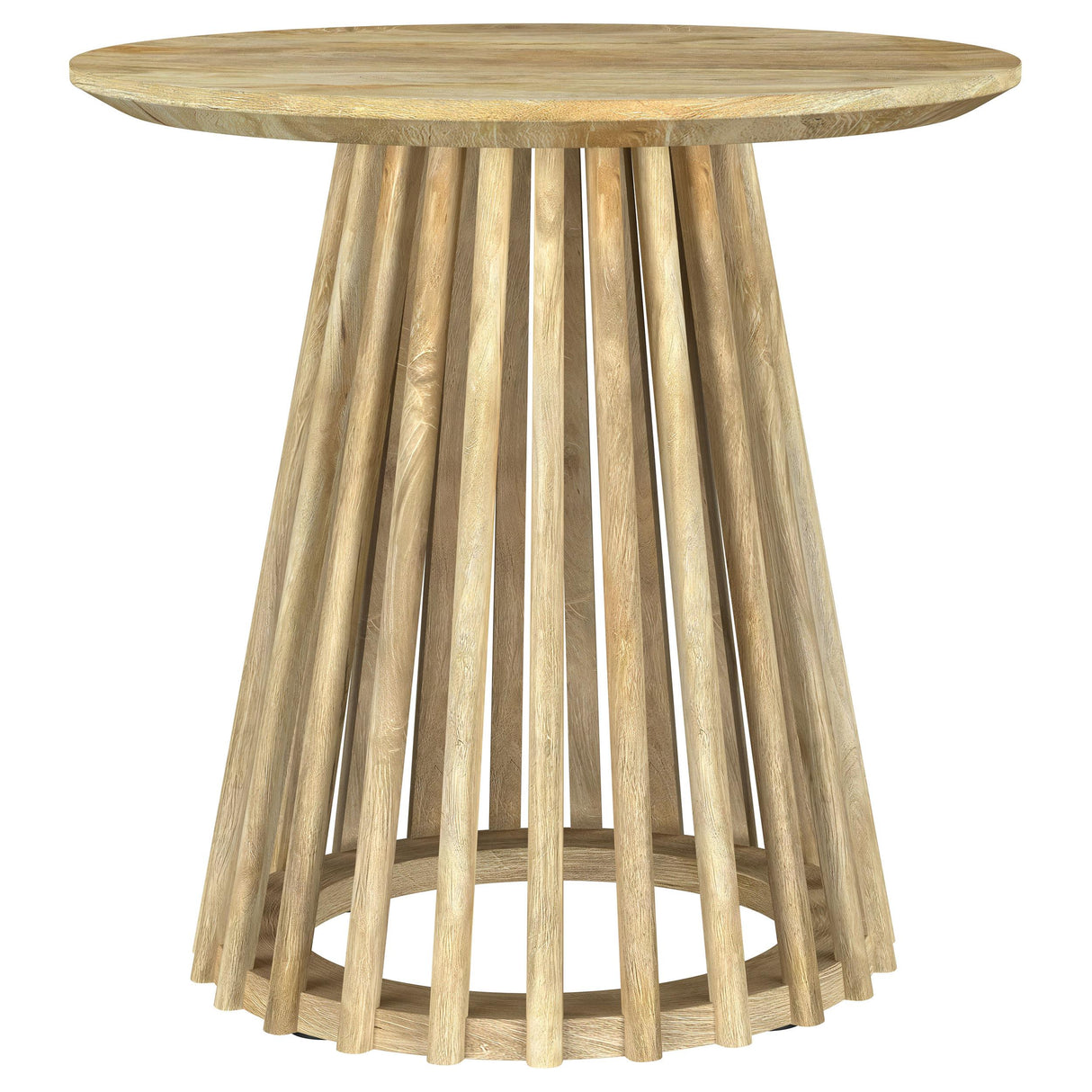 Touhy Natural Mango 3-Piece Round Coffee and End Table Set by Coaster at Eve Furniture