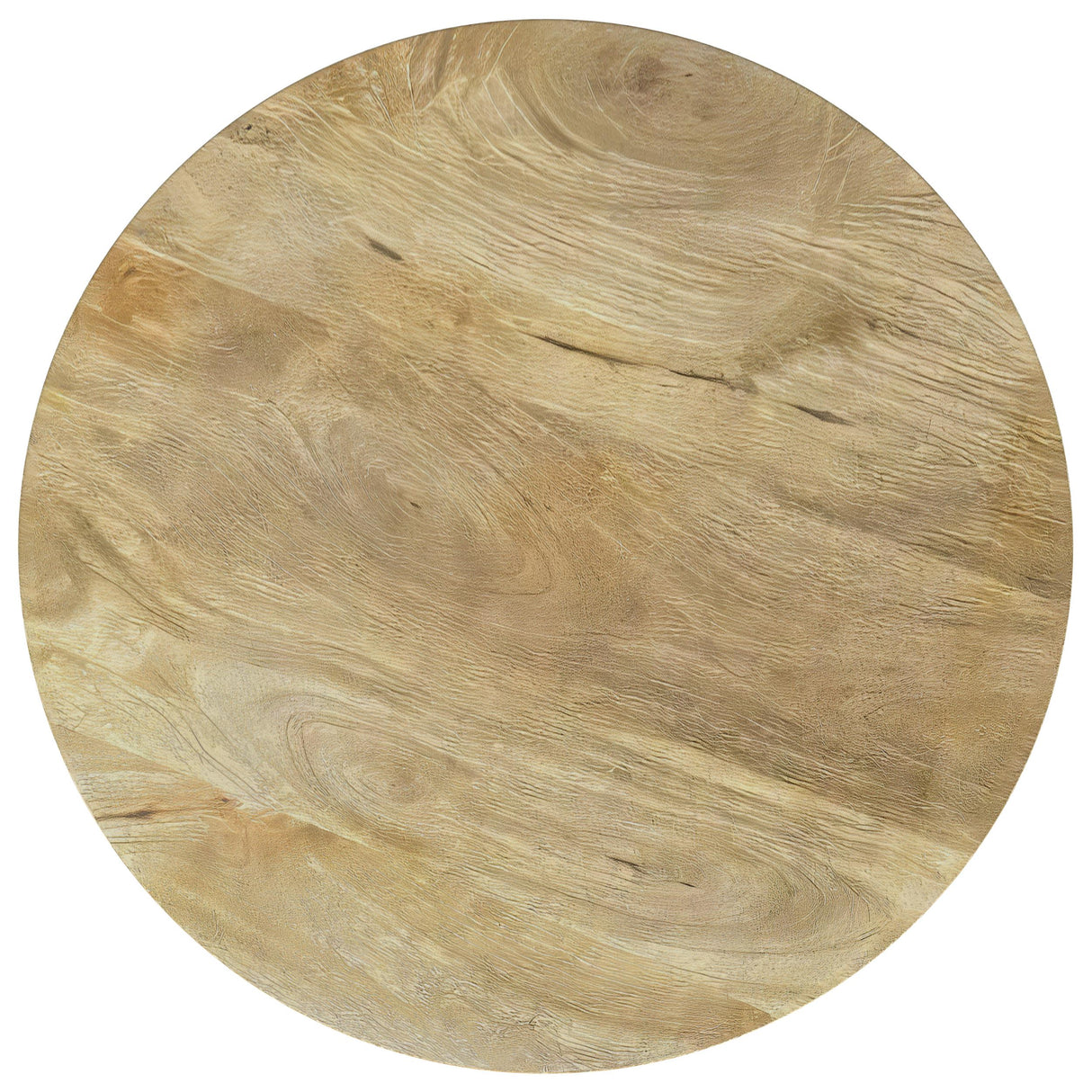 Touhy Natural Mango Round Solid Wood End Table by Coaster at Eve Furniture