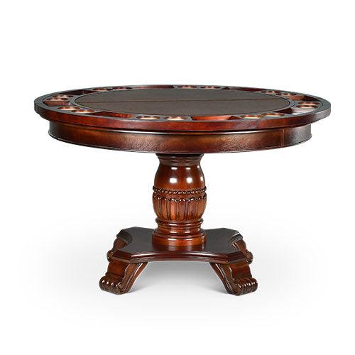 Tournament, Game Table and Chairs, 6-Piece, Brown(Table & 4 Side Chairs) by Steve Silver at Eve Furniture
