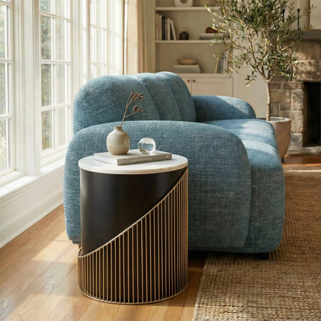 Tova Multicolor Side Table by Zuomod at Eve Furniture