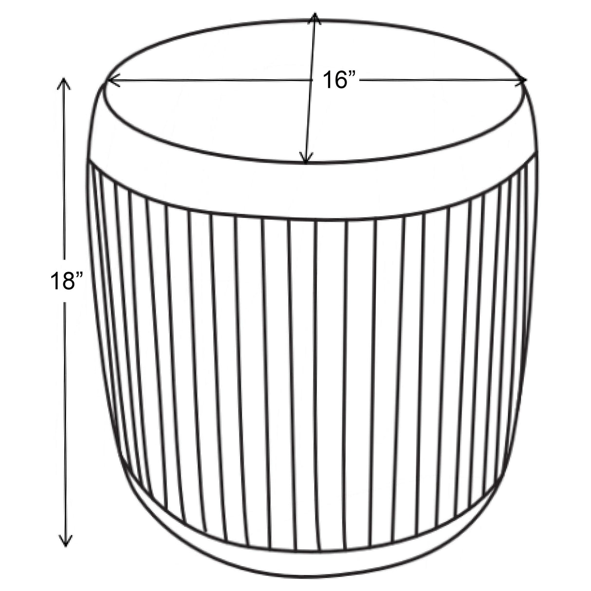 Tovar Mauve Round Upholstered Ottoman by Coaster at Eve Furniture