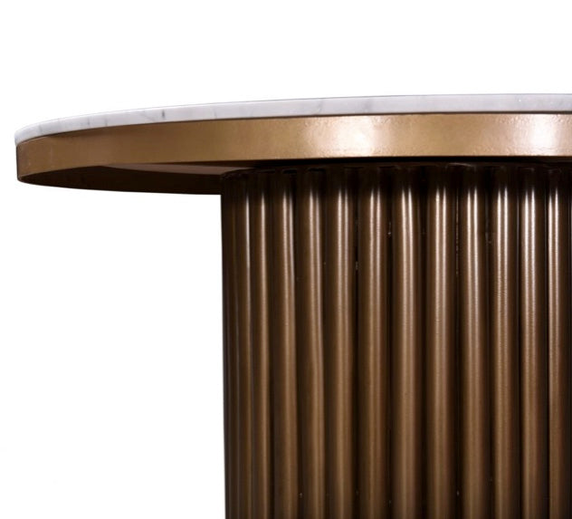 Tower Dining Table - White Marble by Moe's Home at Eve Furniture