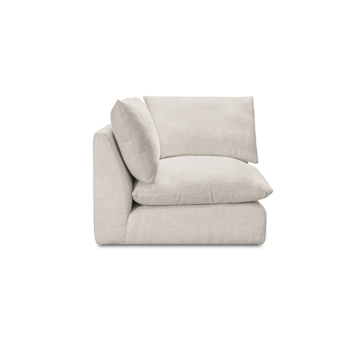 Townes Flecked Ecru Corner Chair