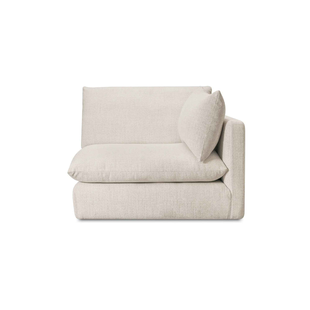 Townes Flecked Ecru Left Arm Facing Chair by Moe's Home at Eve Furniture