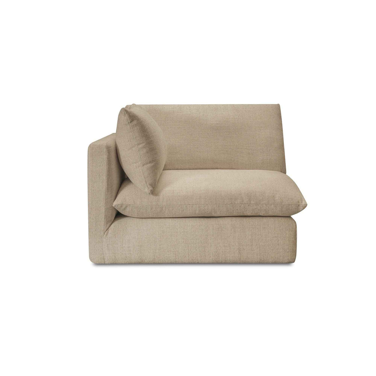 Townes Sand Right Arm Facing Chair by Moe's Home at Eve Furniture
