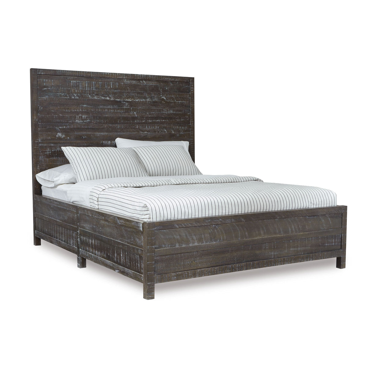 Townsend Solid Wood California King Low-Profile Bed in Gunmetal by Modus Furniture at Eve Furniture