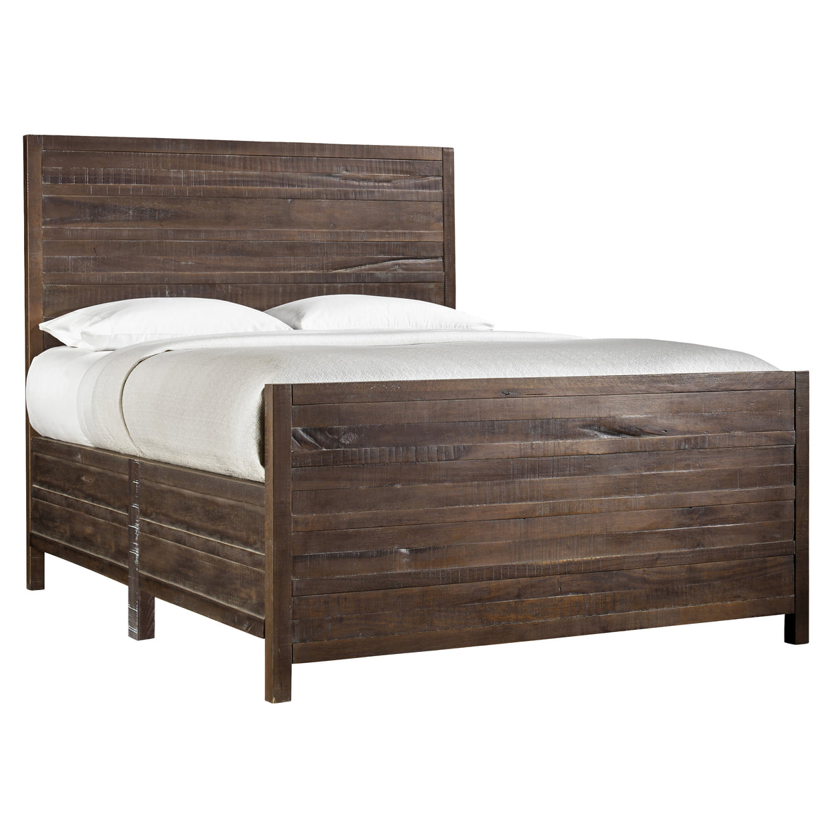 Townsend Solid Wood Eastern King Panel Bed in Java by Modus Furniture at Eve Furniture