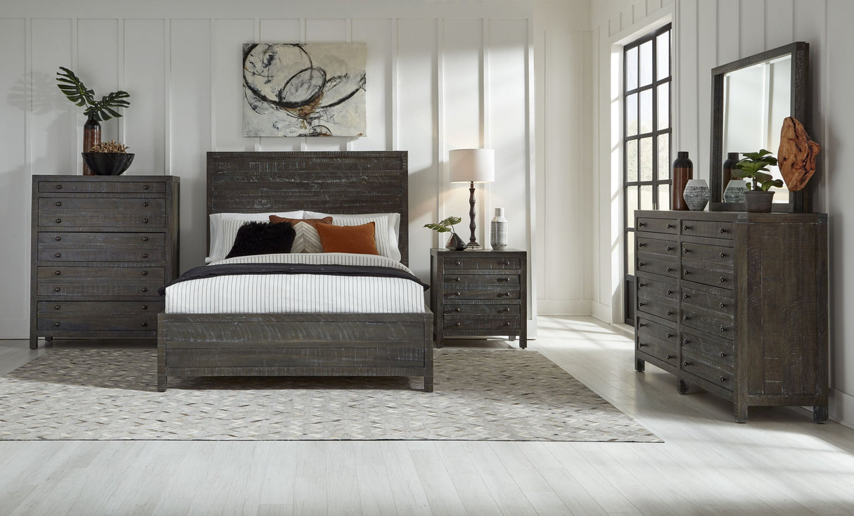 Townsend Solid Wood Eight Drawer Dresser in Gunmetal by Modus Furniture at Eve Furniture