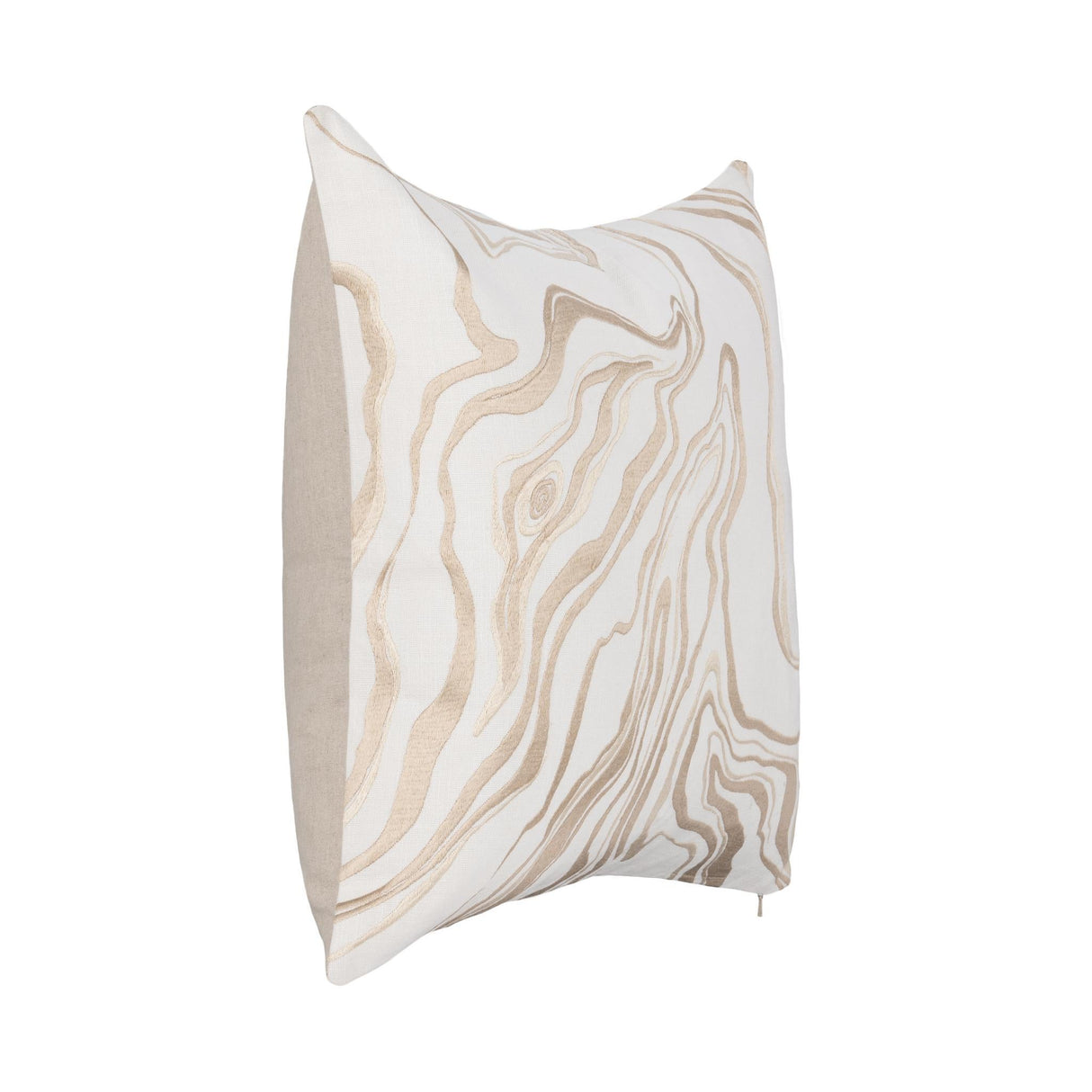 TQ Drift Ivory/Natural 22x22 Throw Pillow (Set of 2) by Classic Home at Eve Furniture