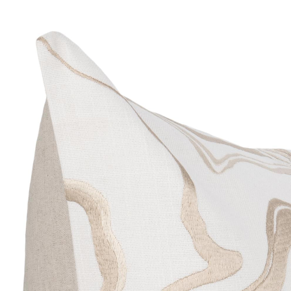 TQ Drift Ivory/Natural 22x22 Throw Pillow (Set of 2) by Classic Home at Eve Furniture